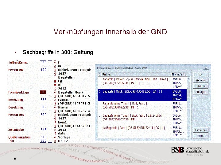 Verknüpfungen innerhalb der GND • 52 Sachbegriffe in 380: Gattung 