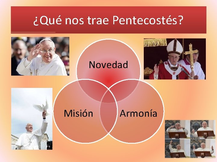 ¿Qué nos trae Pentecostés? Novedad Misión Armonía 