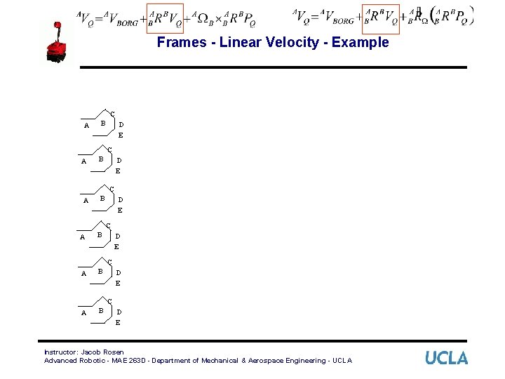 Frames - Linear Velocity - Example C A B D E C A B