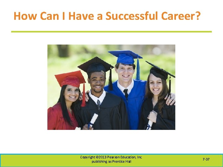 How Can I Have a Successful Career? Copyright © 2013 Pearson Education, Inc. publishing