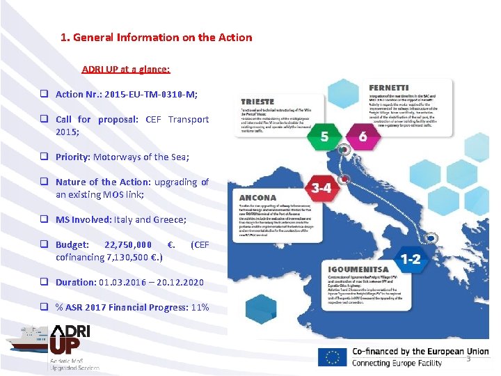 1. General Information on the Action ADRI UP at a glance: q Action Nr.