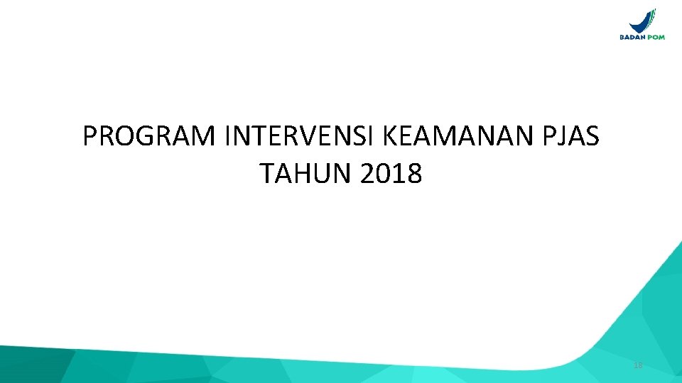 PROGRAM INTERVENSI KEAMANAN PJAS TAHUN 2018 18 