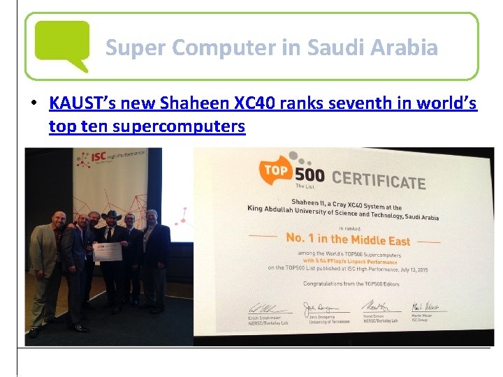 Super Computer in Saudi Arabia • KAUST’s new Shaheen XC 40 ranks seventh in