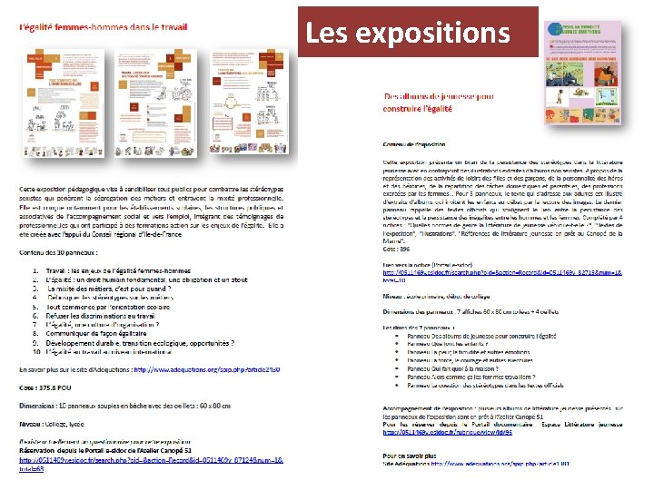 Les expositions 