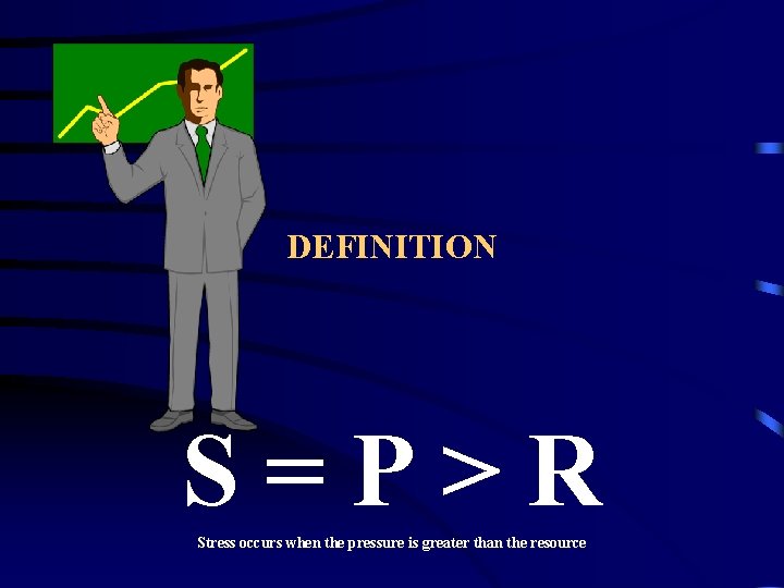 DEFINITION S=P>R Stress occurs when the pressure is greater than the resource 