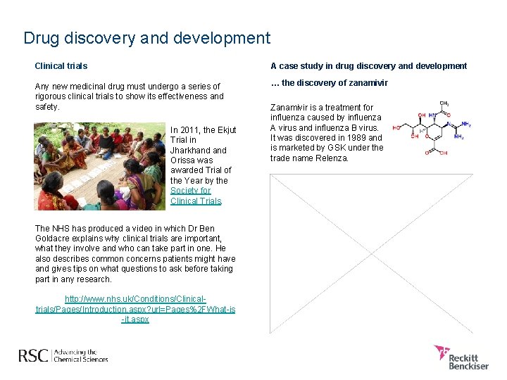 Drug discovery and development Clinical trials A case study in drug discovery and development