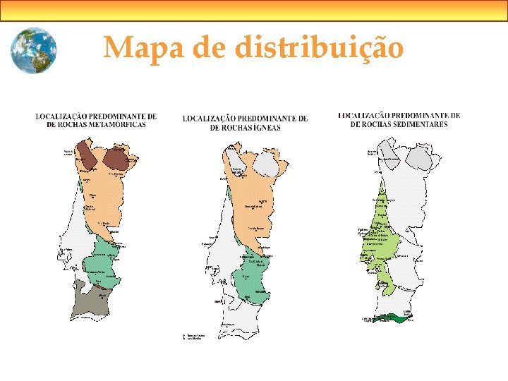 Mapa de distribuição 