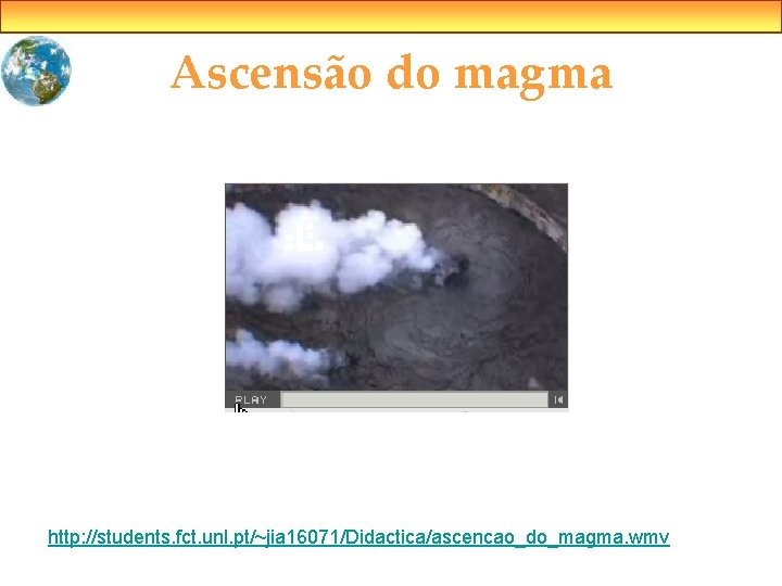 Ascensão do magma http: //students. fct. unl. pt/~jia 16071/Didactica/ascencao_do_magma. wmv 
