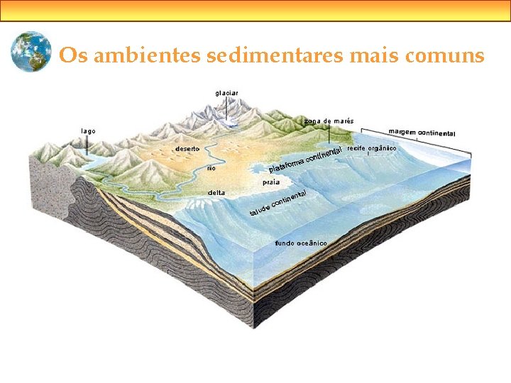 Os ambientes sedimentares mais comuns 