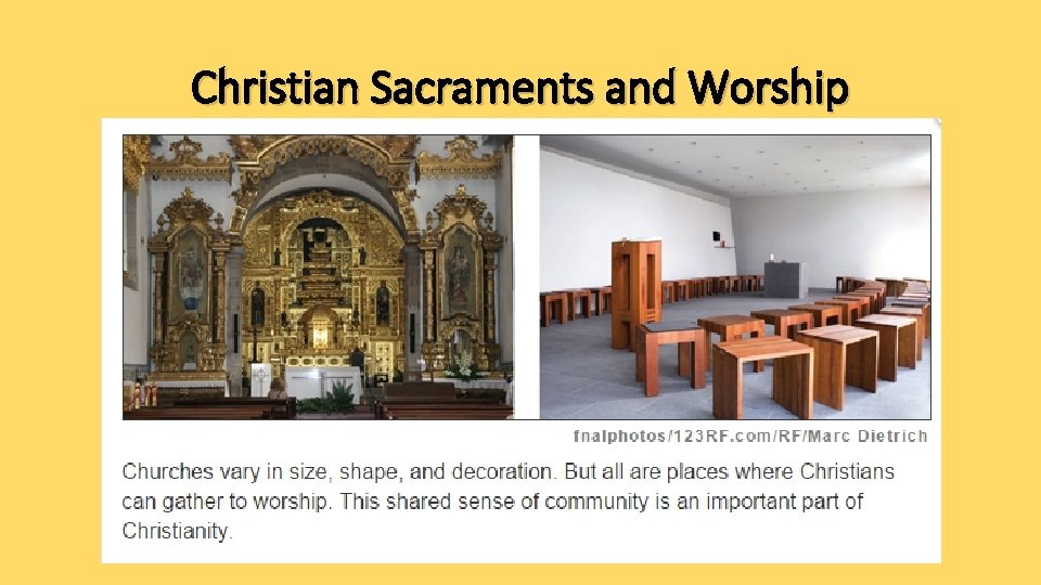 Christian Sacraments and Worship 