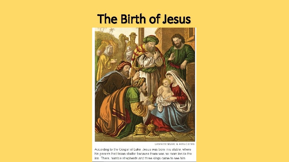 The Birth of Jesus 