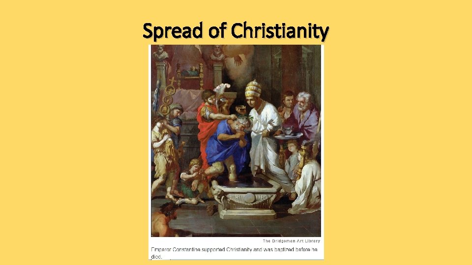 Spread of Christianity 