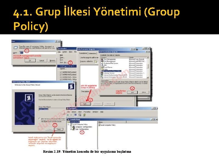 4. 1. Grup İlkesi Yönetimi (Group Policy) 