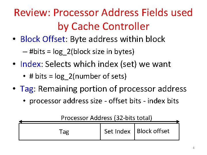 Address Field Processor CS 61 C Great Ideas in Computer Architecture
