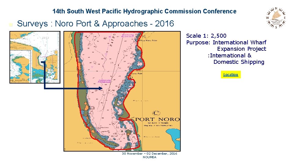 14 th South West Pacific Hydrographic Commission Conference n Surveys : Noro Port &