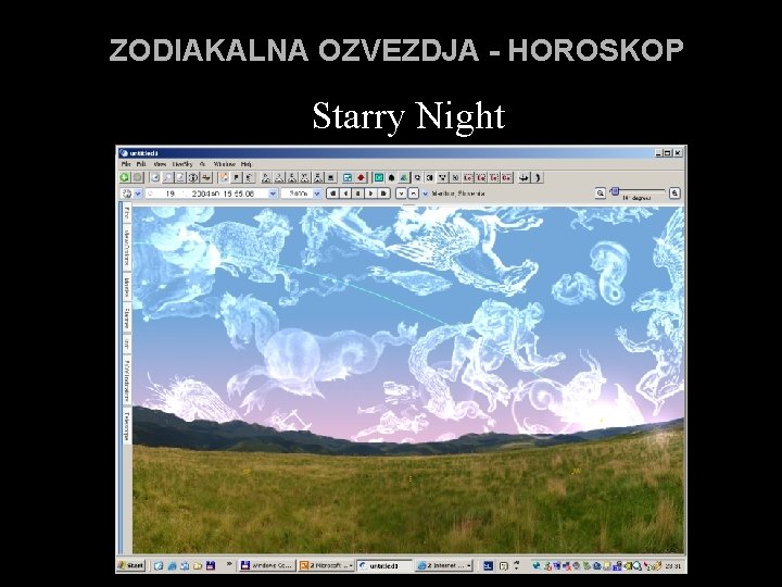 ZODIAKALNA OZVEZDJA - HOROSKOP Starry Night 