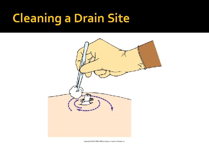 Cleaning a Drain Site 