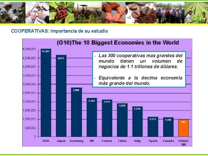 COOPERATIVAS: Importancia de su estudio - Las 300 cooperativas mas grandes del mundo tienen