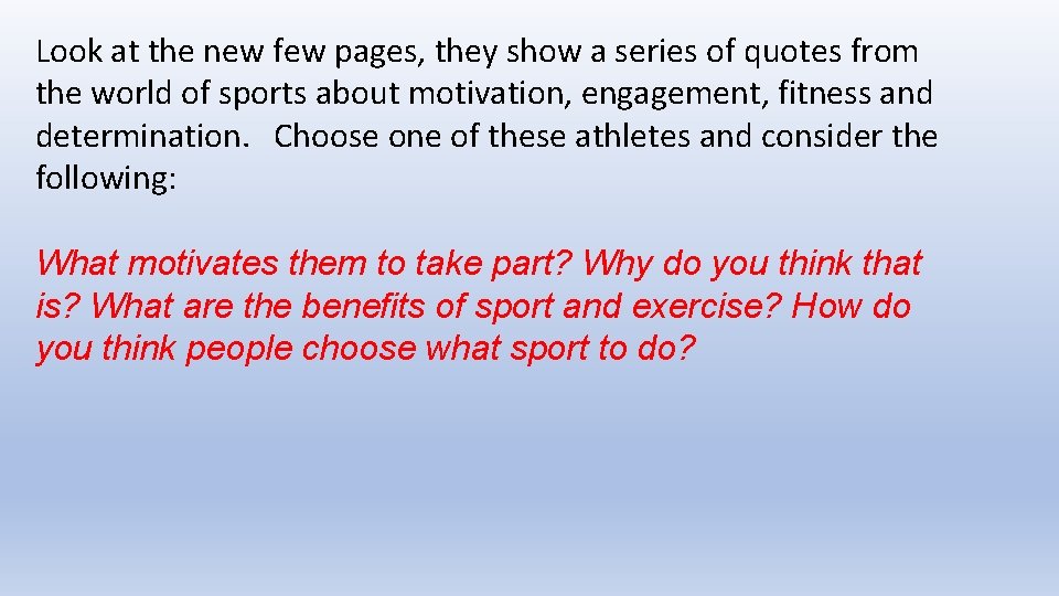 Look at the new few pages, they show a series of quotes from the Look at the new few pages, they show a series of quotes from the