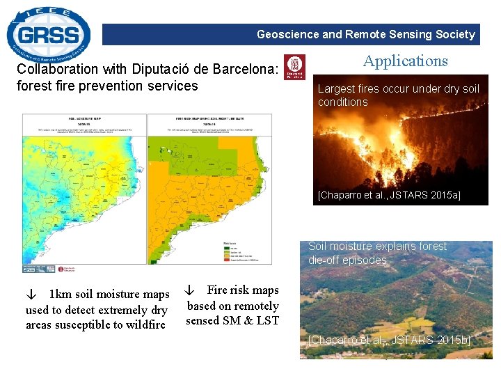 Geoscience and Remote Sensing Society Collaboration with Diputació de Barcelona: forest fire prevention services
