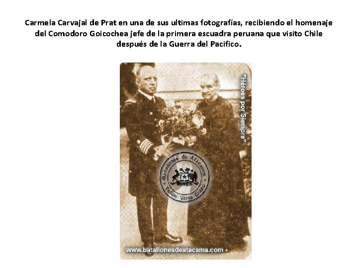 Carmela Carvajal de Prat en una de sus ultimas fotografías, recibiendo el homenaje del Carmela Carvajal de Prat en una de sus ultimas fotografías, recibiendo el homenaje del