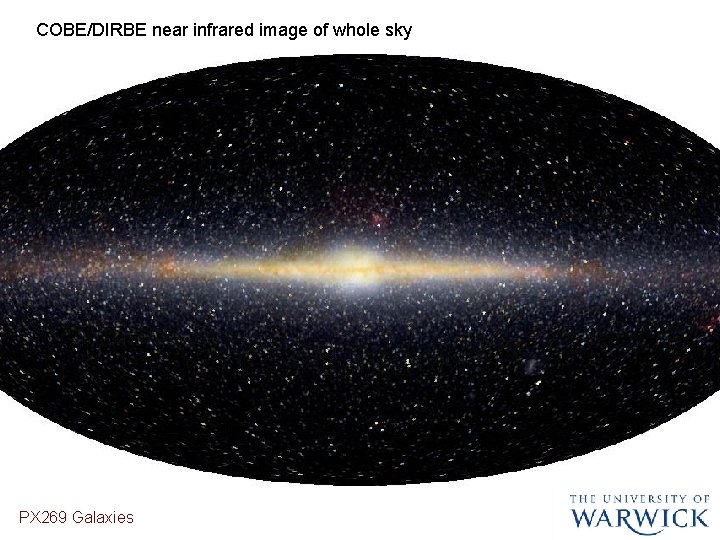 COBE/DIRBE near infrared image of whole sky PX 269 Galaxies 