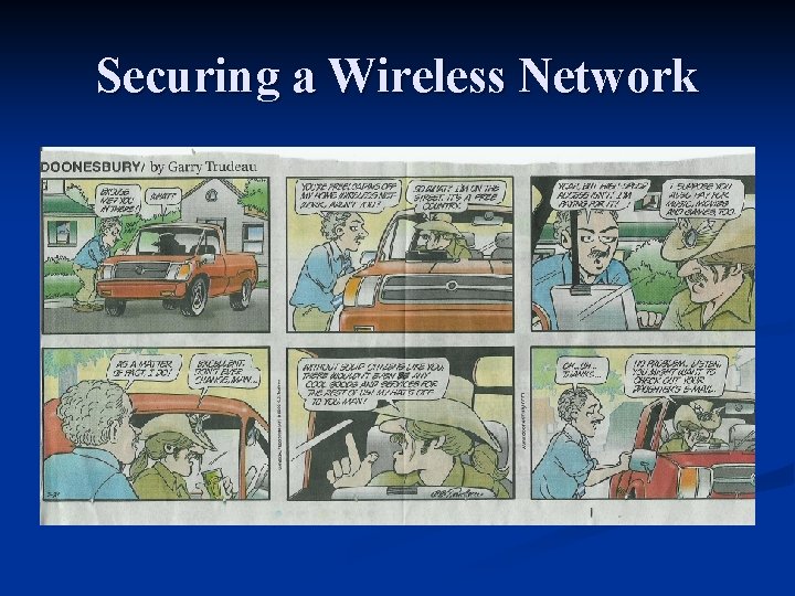 Securing a Wireless Network 