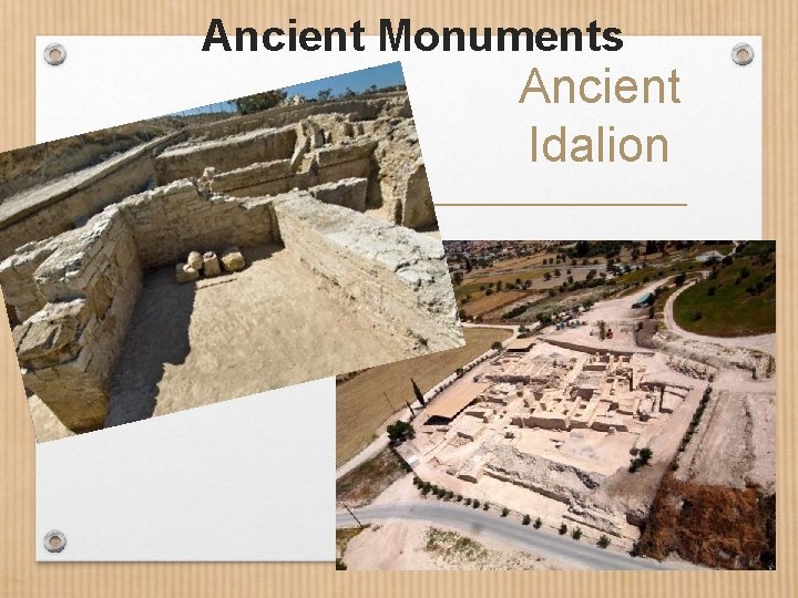 Ancient Monuments Ancient Idalion St. Eftihios Chapel Nisou 