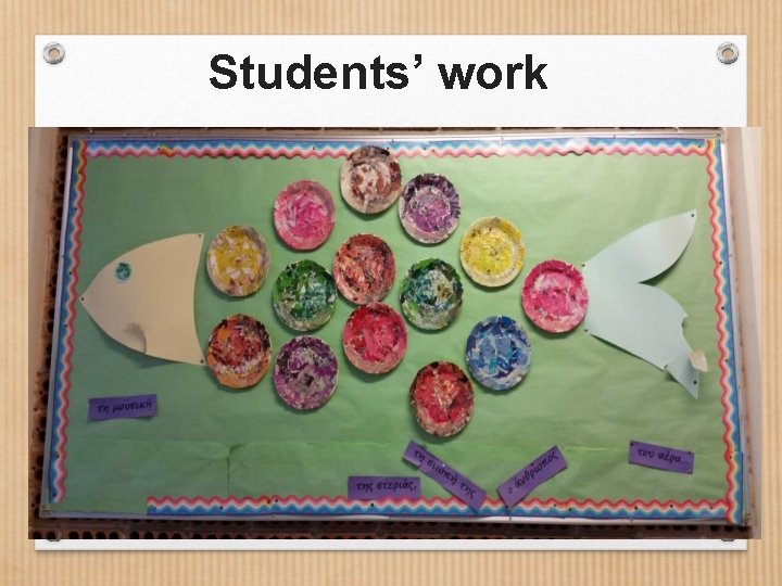 Students’ work 