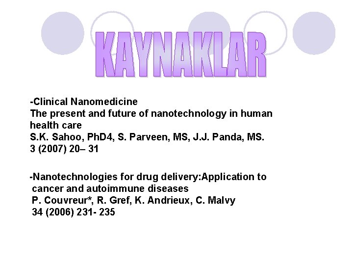 -Clinical Nanomedicine The present and future of nanotechnology in human health care S. K.