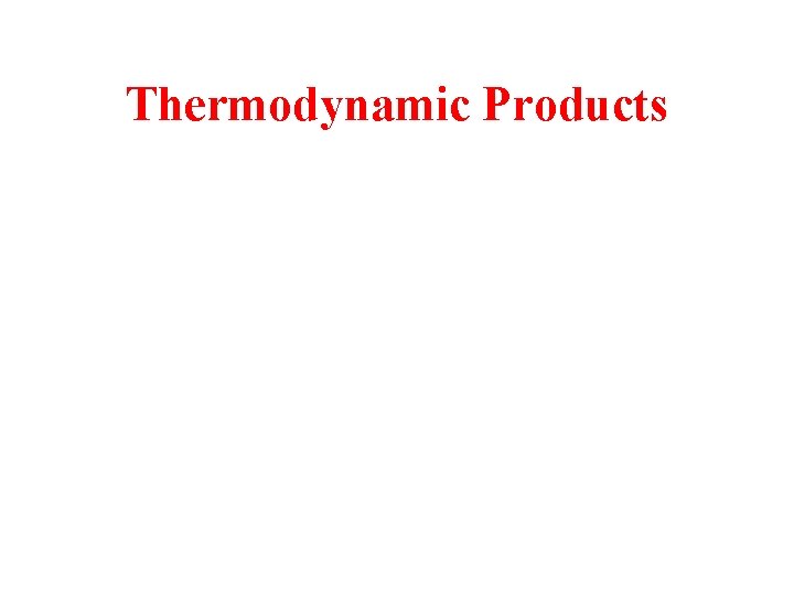 Thermodynamic Products 