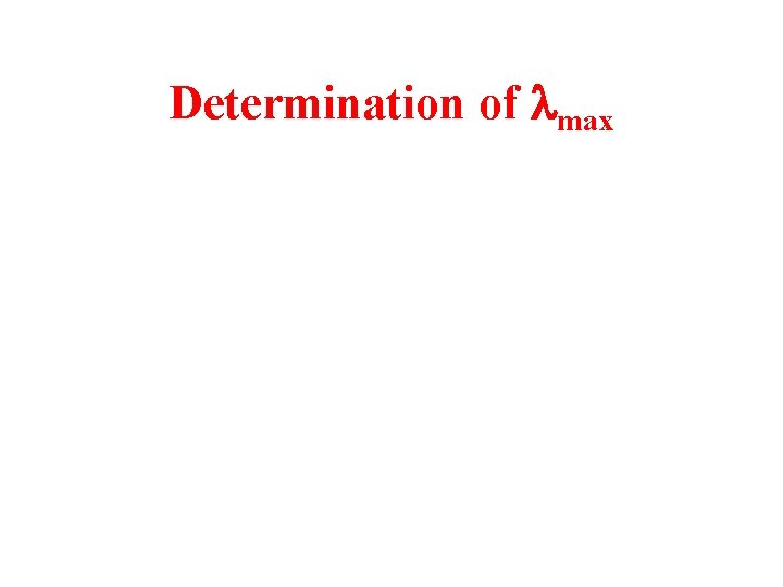 Determination of lmax 