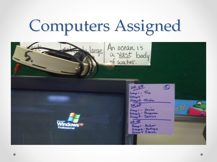Computers Assigned 