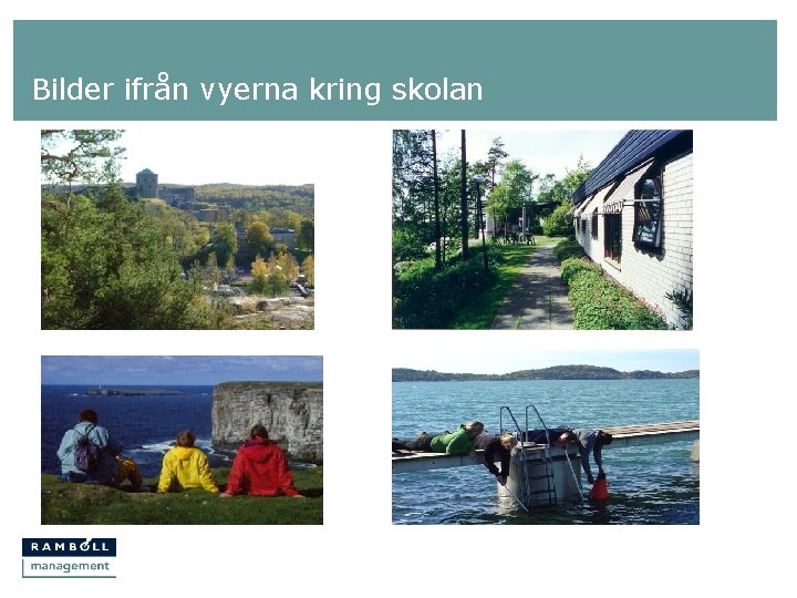 Bilder ifrån vyerna kring skolan 