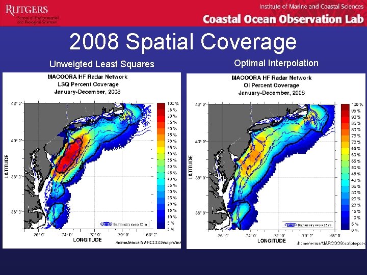 2008 Spatial Coverage Unweigted Least Squares Optimal Interpolation 