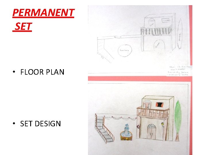 PERMANENT SET • FLOOR PLAN • SET DESIGN 