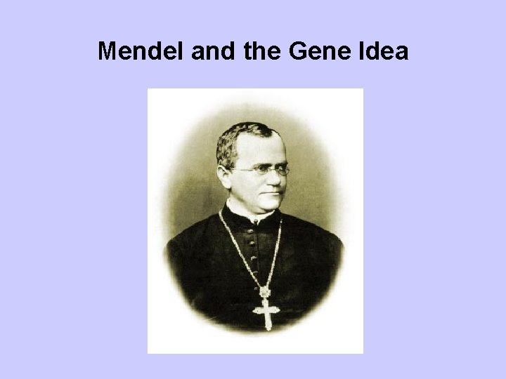 Mendel and the Gene Idea 