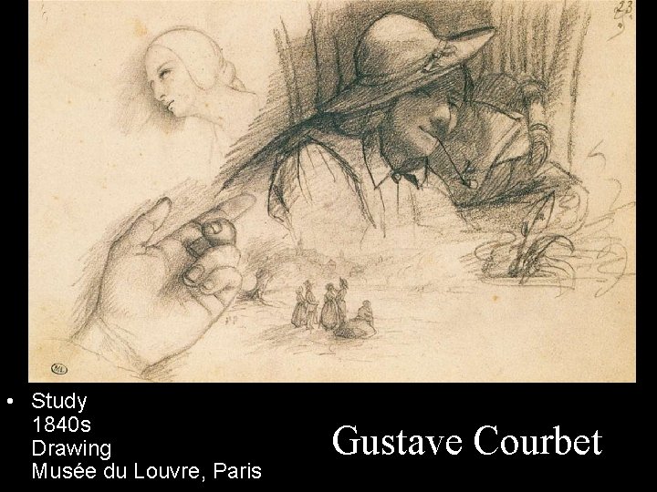  • Study 1840 s Drawing Musée du Louvre, Paris Gustave Courbet 