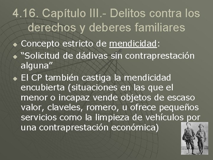 4. 16. Capítulo III. - Delitos contra los derechos y deberes familiares u u