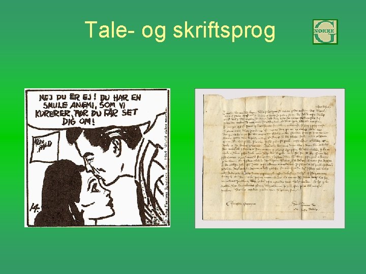 Tale- og skriftsprog 