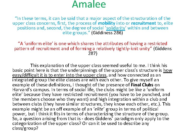 Amalee “In these terms, it can be said that a major aspect of the