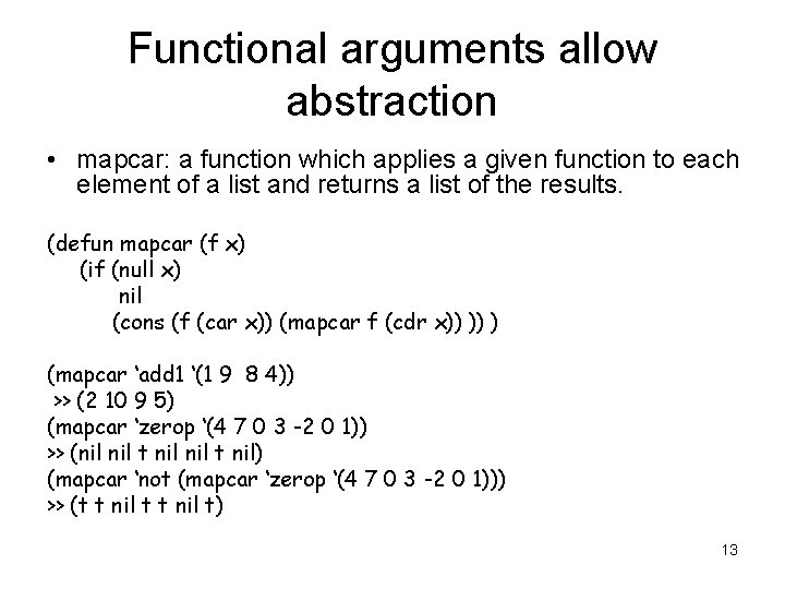 Functional Programming Lisp Mac Lennan Chapter 10 Control
