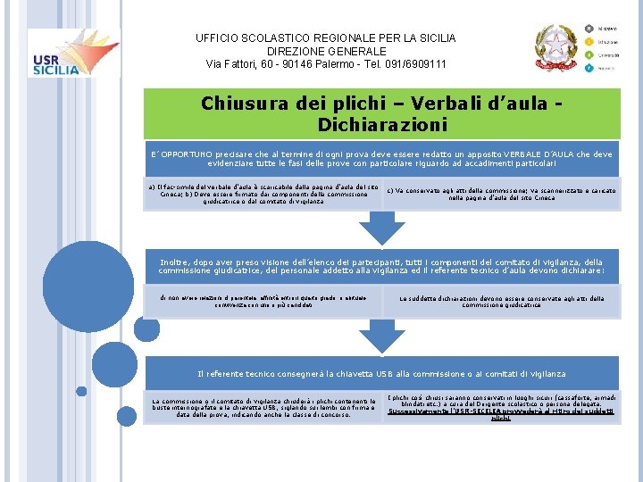UFFICIO SCOLASTICO REGIONALE PER LA SICILIA DIREZIONE GENERALE Via Fattori, 60 - 90146 Palermo UFFICIO SCOLASTICO REGIONALE PER LA SICILIA DIREZIONE GENERALE Via Fattori, 60 - 90146 Palermo