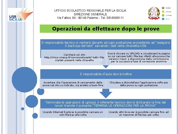 UFFICIO SCOLASTICO REGIONALE PER LA SICILIA DIREZIONE GENERALE Via Fattori, 60 - 90146 Palermo UFFICIO SCOLASTICO REGIONALE PER LA SICILIA DIREZIONE GENERALE Via Fattori, 60 - 90146 Palermo
