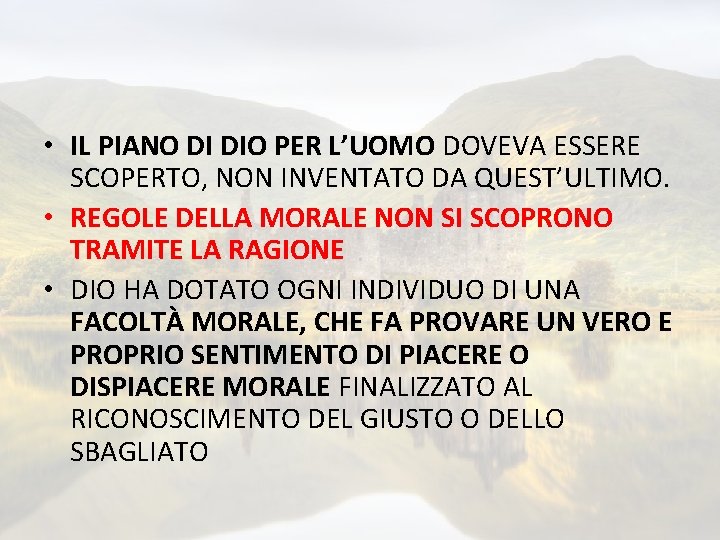  • IL PIANO DI DIO PER L’UOMO DOVEVA ESSERE SCOPERTO, NON INVENTATO DA