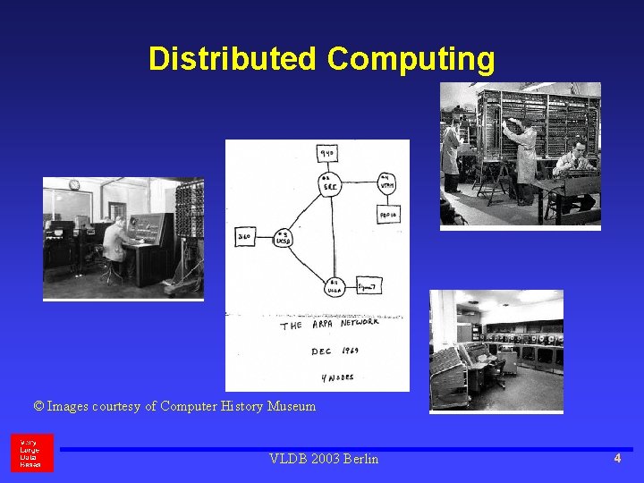 Distributed Computing © Images courtesy of Computer History Museum VLDB 2003 Berlin 4 