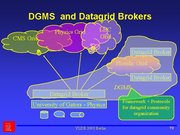DGMS and Datagrid Brokers CMS Grid Physics Grid LHC Grid Datagrid Broker Florida Grid