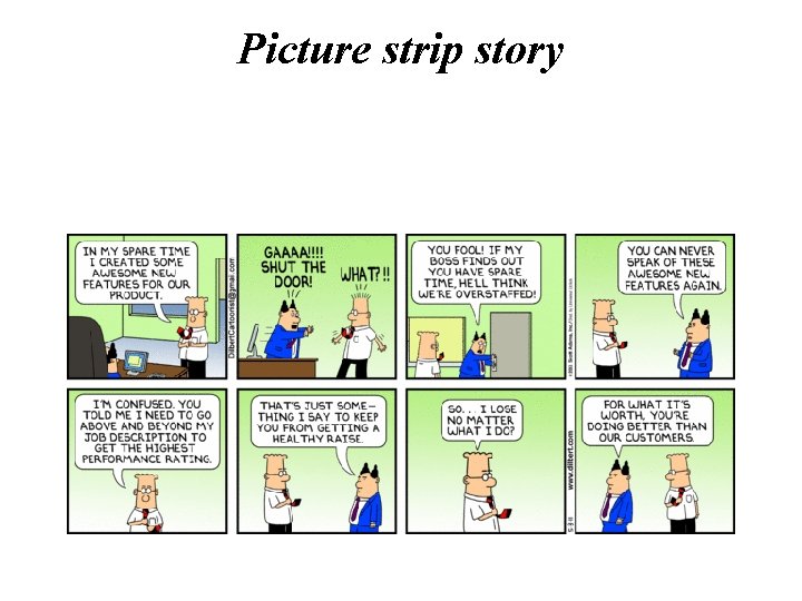 Picture strip story 