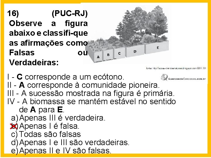 16) (PUC-RJ) Observe a figura abaixo e classifi-que as afirmações como Falsas ou Verdadeiras: