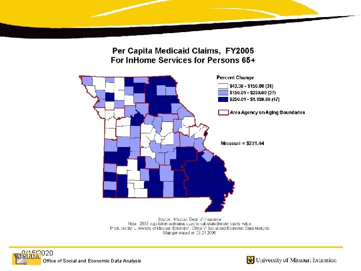 9/15/2020 Office of Social and Economic Data Analysis 